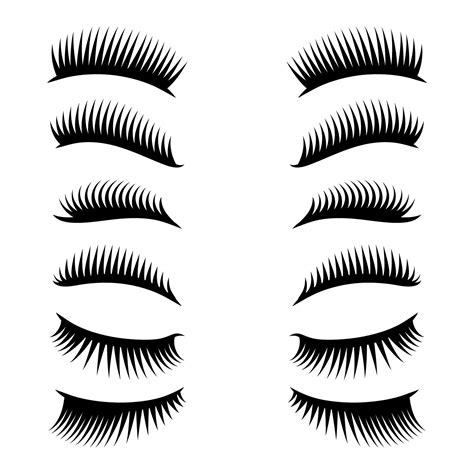 Eyelashes Clipart Set 508514 Vector Art At Vecteezy