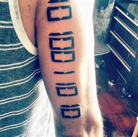 30 Binary Tattoo Designs For Men 2023 Inspiration Guide