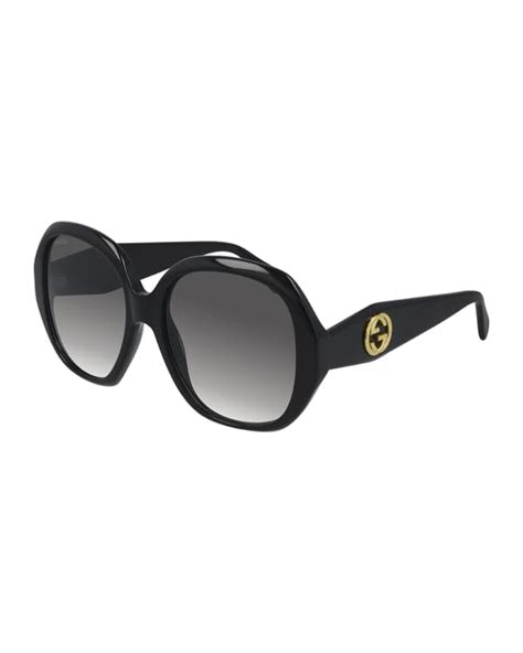 Gucci Oversized Acetate Butterfly Sunglasses Neiman Marcus