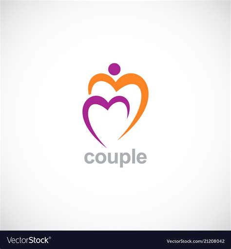 Love couple logo Royalty Free Vector Image - VectorStock