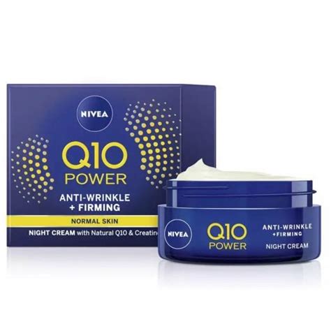 Nivea Q10 Anti-Wrinkle Power Firming Night Cream - Make Up from High Street Brands 4 Less UK