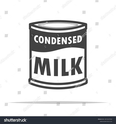 Condensed Milk Icon Transparent Vector Isolated Stock Vector Royalty