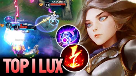 Wild Rift Lux Top 1 Lux Gameplay Ex Challenger Ranked Youtube