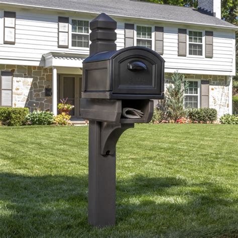 step lakewood extra large post mounted mailbox reviews wayfair