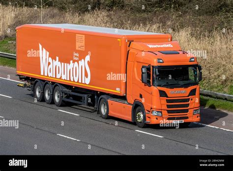 Warburtons Bakery HGV Haulage Delivery Trucks Lorry Transportation