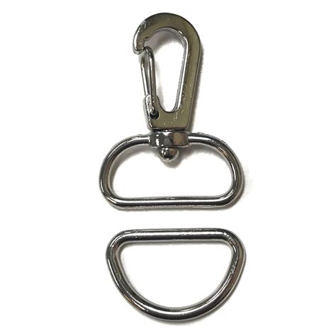 1 2 Swivel Clip Hook D Ring Set