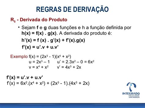 Aula 07 Derivadas Regras De Derivação Parte 1