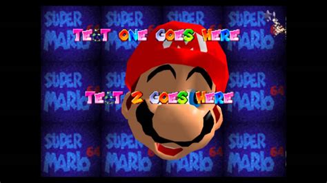 Super Mario 64 Title Screen Editor