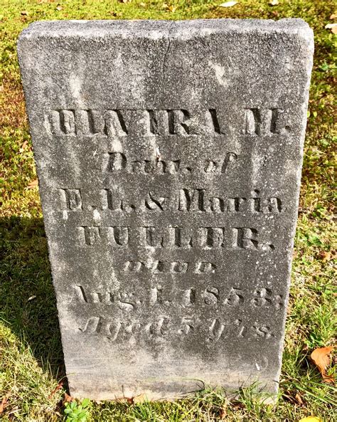 Elvira Maria Fuller 1848 1853 Find a Grave äreminne