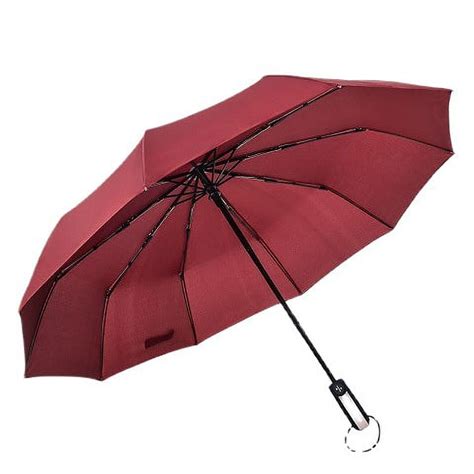 Travel Umbrella Windproof Large Canopy Reinforced Fiberglass