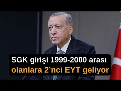 Torba Yasa ile 2 Tünel SGK Girişi 1999 2000 2009 Arası Olanlara EYTsiz