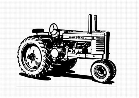 John Deere G Outline Digital Download Png, Jpg - Etsy | Tractor drawing, John deere art, Tractor art