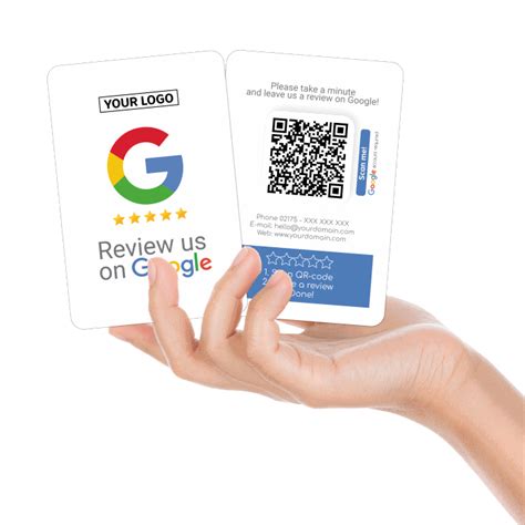 Review Us On Google Business Cards Mit QR Code Truzzer