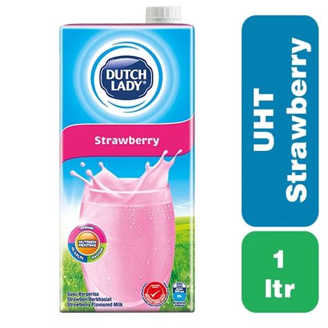 Dutch Lady Uht Milk Strawberry Single Pack L