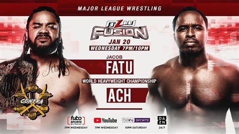 Resultados MLW Fusion 20 De Enero De 2021 Solowrestling