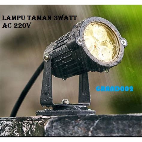 Jual Lampu Led Taman Halaman Teras Outdoor Sorot W Watt Tancap Spot