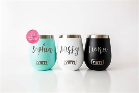 Personalized Engraved Yeti®® Wine Tumbler Custom T Polar Etsy