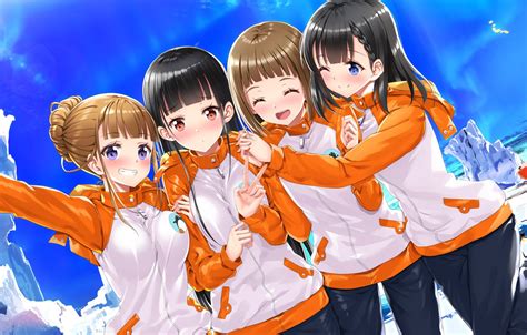 Wallpaper girls, group, anime images for desktop, section сёнэн - download