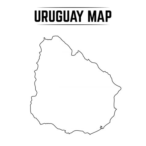 Outline Simple Map Of Uruguay 2905353 Vector Art At Vecteezy