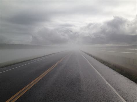 Banco de imagens horizonte borrão nuvem névoa estrada manhã