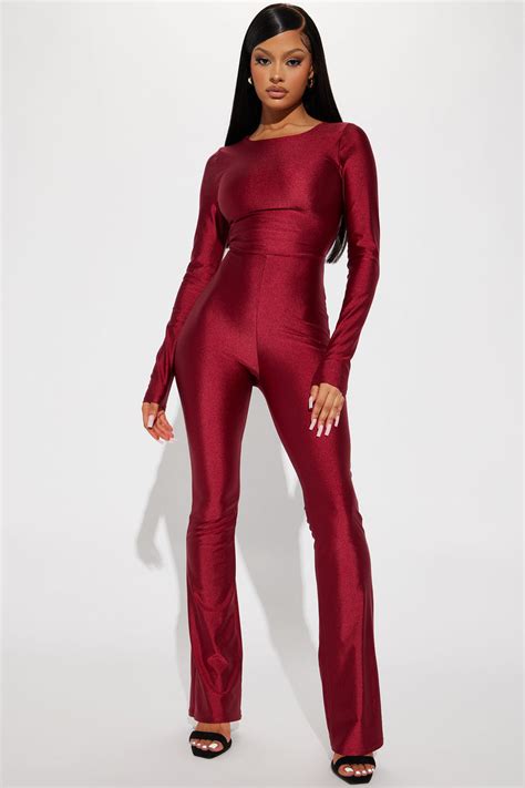 Set The Bar Jumpsuit Burgundy Fashion Nova Jumpsuits Fashion Nova