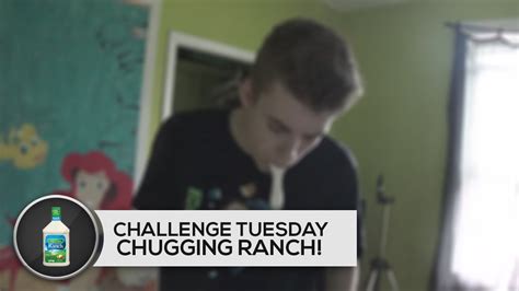 Chugging Ranch Challenge Tuesday Vomit Alert Youtube