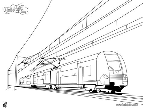 Subway Train Coloring Pages At Free Printable