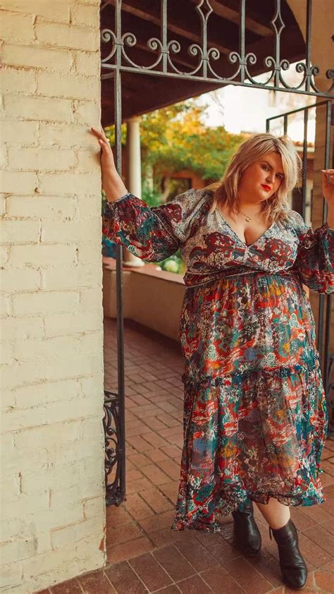 Plus Size Boho Dress Outfit Plus Size Fashion Street Style Women