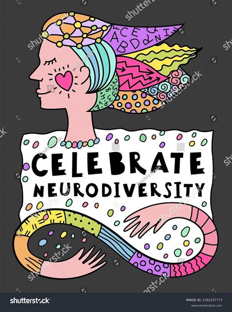 Neurodiversity Celebration Month Autistic Royalty Free Stock Vector 2392107773