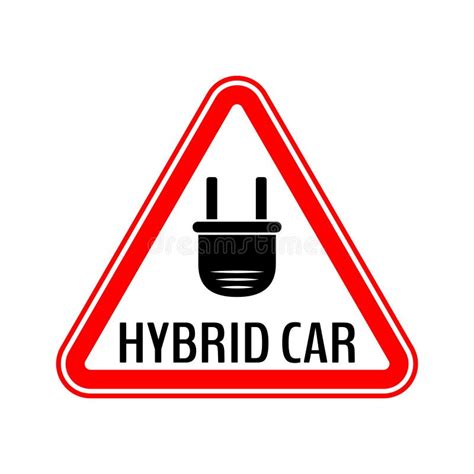 Hybrid Car Caution Sticker Save Energy Automobile Warning Sign