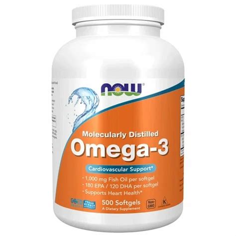 Now Foods Omega Destilado Molecularmente C Psulas Blandas Apoyo