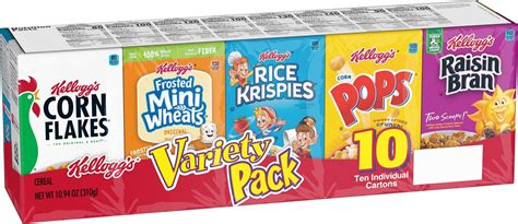 Amazon Kellogg S Cereal Fun Pak Variety Pack 8 Count Assorted