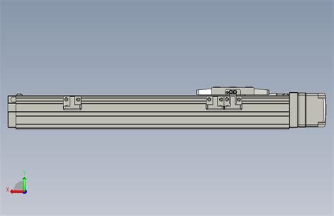 Gth4 L 200 Bl M05 C3 Gth4内嵌式螺杆滑台 电机左折 Toyo直线模组step模型图纸下载 懒石网