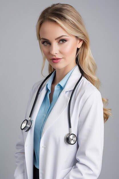 Premium Photo Shot Of Women Waring White Coat And Stethoscope Women