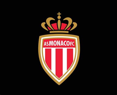 As Monaco Club Symbol Logo Ligue 1 Football French Abstract Design