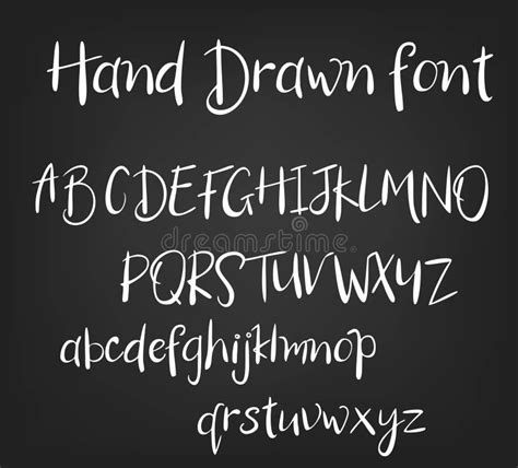 Vector Hand Drawn Calligraphic Font Handmade Calligraphy Tattoo