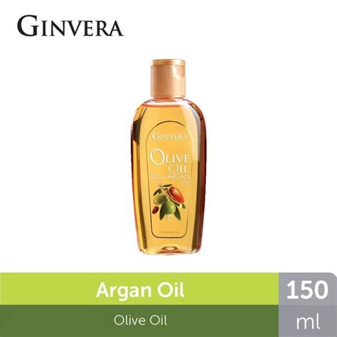 Ginvera Oil For Hair Smooth And Long Pure Lite Beauty Green Tea Argan Oil Coconut Oil Shopee