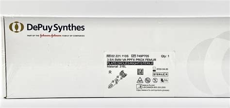 New Depuy Synthes Mm Va Ppfx Prox Femure Plate Holes Right