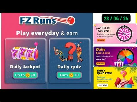 FZ Runs Quiz Answers Today 28 April 2024 Amazon Amazon FZ Runs Quiz