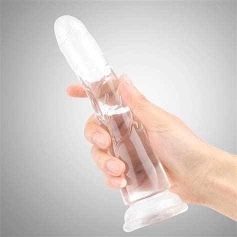 Erotic Realistic Soft Transparent Dildo