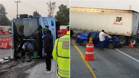 Accidente En La México Querétaro Volcadura De Tráiler Deja Al Menos 30