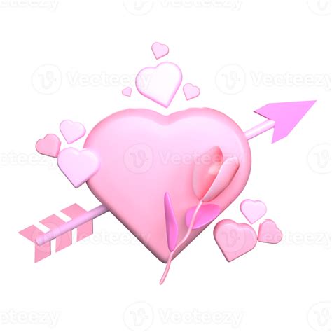 Cupid Arrow 3d Icon 25092332 Png