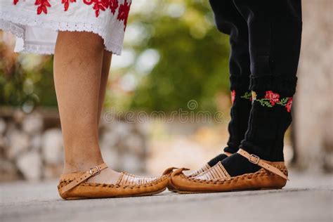 Serbian Traditional Folk Costume Stock Photo - Image of ensemble, girl ...