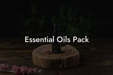 Essential Oils Pack Oshu Artisan Essential Earth Oils