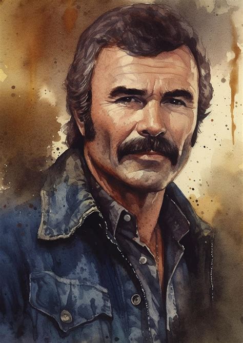 Burt Reynolds Digital Art By Thuy Dinh Thi Fine Art America