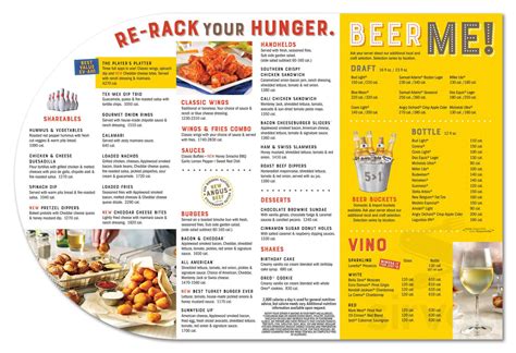 Main Event Orlando Menu In Orlando Florida Usa