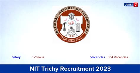 Nit Trichy Recruitment Apply Online For Assistant Professor