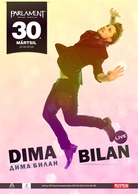 Promotional Poster For A Dima Bilan Concert Oopsee