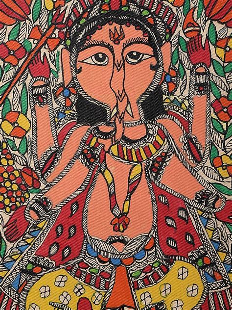 Madhubani Ganesha Handmade Paper By Ajay Kumar Jha Exotic India Art