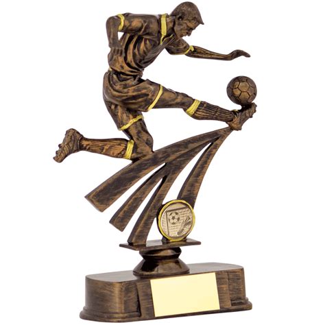 Fab Flying Kick Football Trophy Prime Trophies